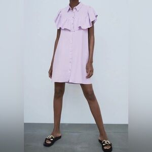 Zara Women’s Ruffled Mini Dress